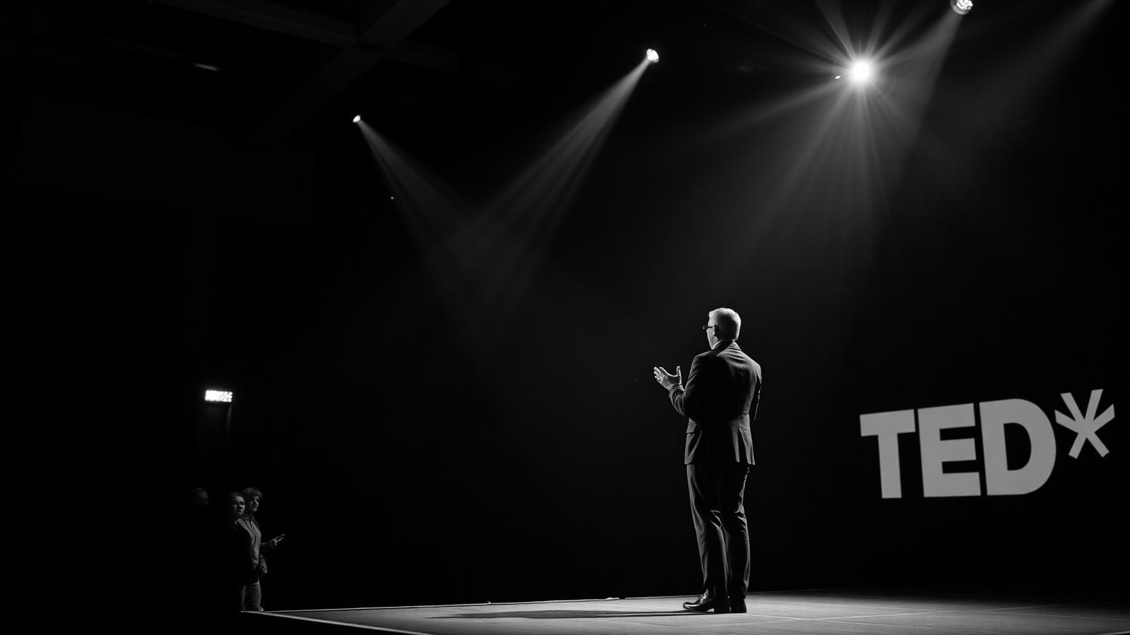 Candido Brown speaking on stage